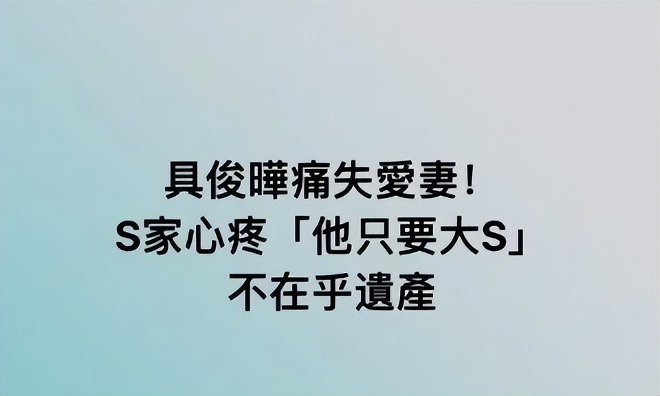 具俊晔用一份措辞严厉的声明，撕开了大S最后的体面（组图） - 11