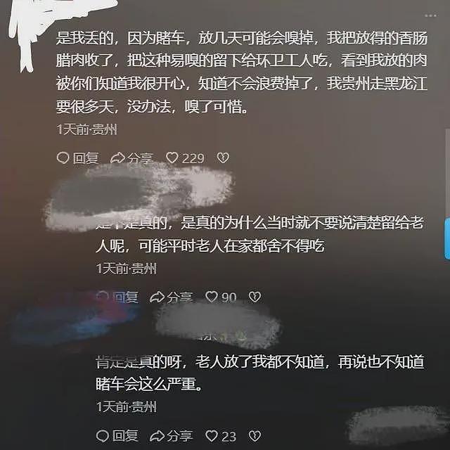 父母给的年货被子女扔进服务区垃圾箱？疑似当事人回应：实属无奈之举（组图） - 4