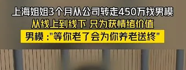 离谱！女子为情绪价值离婚后找00后男模，3个月花光450万公款（组图） - 1