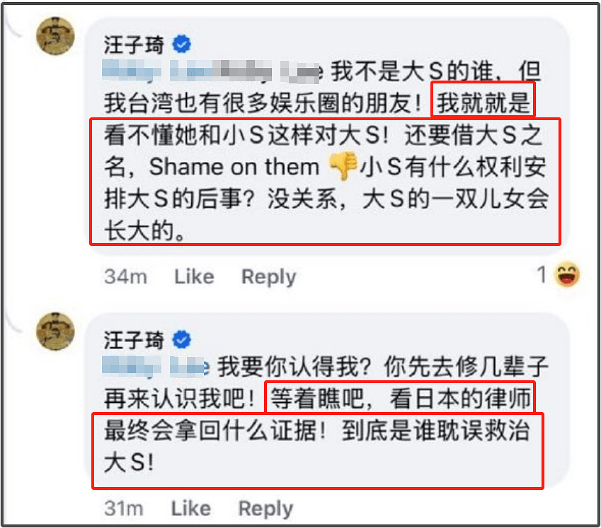 业内导演开喷大S亲友！怼小S失责，吐槽具俊晔虚伪，外网贴脸输出（组图） - 16