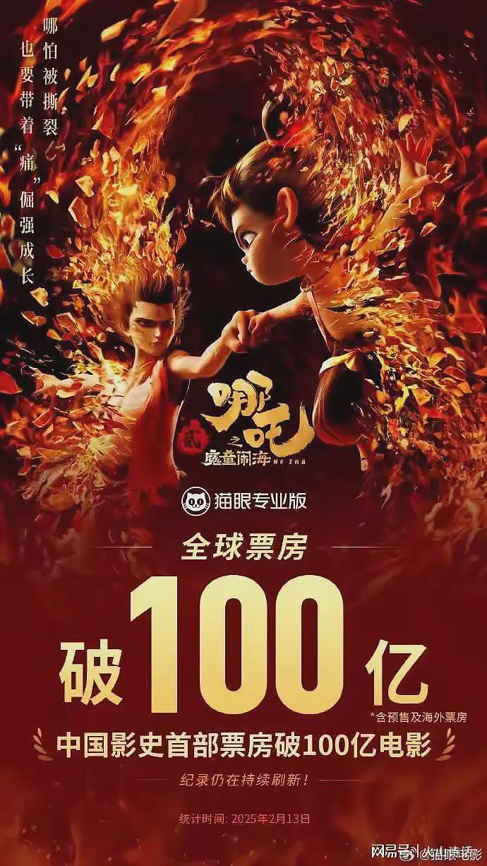 网友：热泪盈眶！哪吒2为啥急慌慌地破100亿，原来是为上新闻联播（组图） - 2