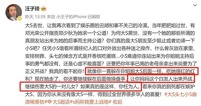 大S追思会家中举办，业内持续炮轰小S逃避，伊能静被骂后取消点赞（组图） - 6