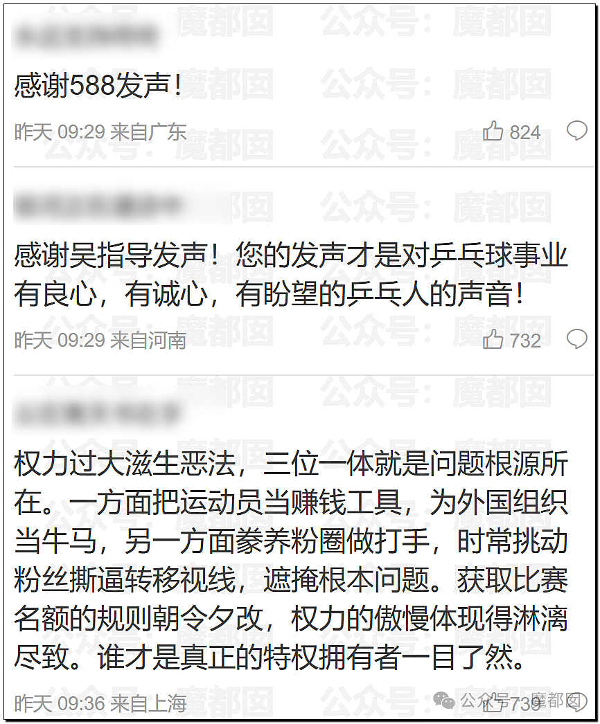 热议！国乒元老吴敬平炮轰“被资本裹挟”引发大动荡！王皓马琳下场表态（组图） - 18