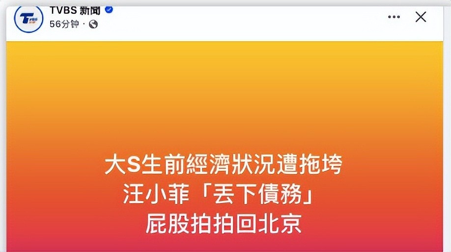 台媒集体声讨汪小菲：拖垮大S生前经济，应该由他抚养S家人（组图） - 3