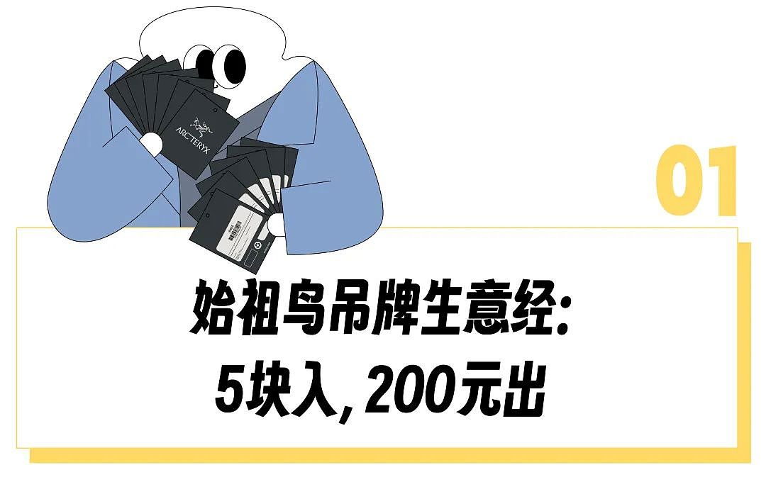 始祖鸟吊牌一张能卖200元，被打工人当垃圾的硬纸片快成奢侈品配货了？（组图） - 2