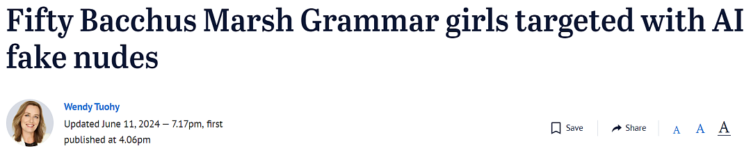 太可怕！墨尔本多名女生被AI生成裸照，网络疯传！2学生被停学（组图） - 6