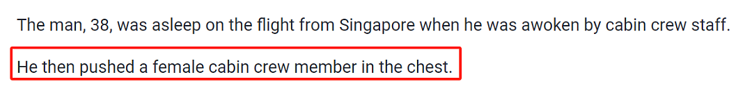 飞墨尔本的国际航班上，一男子袭击空姐！最高可被判10年监禁（组图） - 2