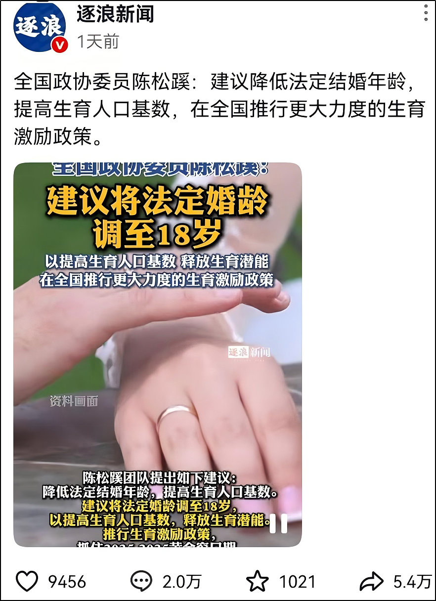 激励婚育？专家怎么都爱把法定婚龄降到18岁（组图） - 1