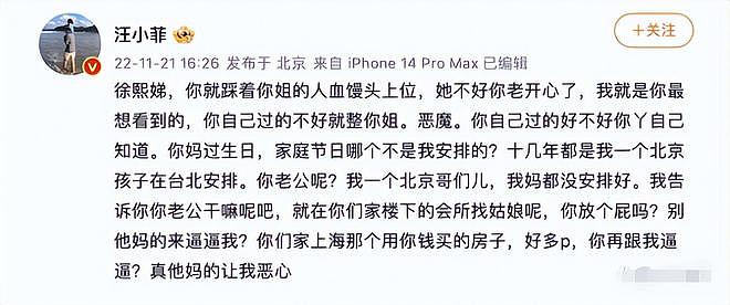 善恶终有报！小S老公或带私生子认祖归宗，网友：定是汪小菲的错（组图） - 6