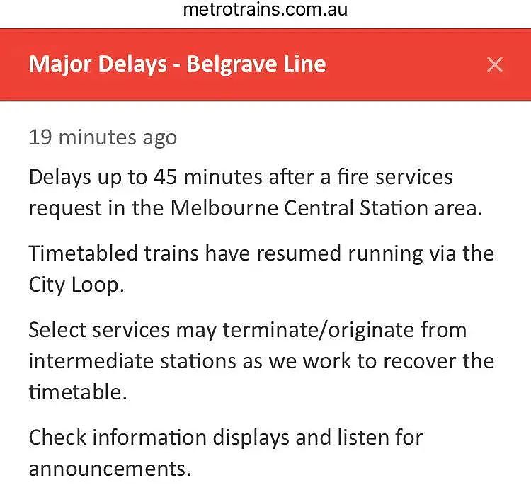 误触还是真火警？墨尔本Central疏散致火车网络瘫痪，乘客崩溃…（组图） - 5