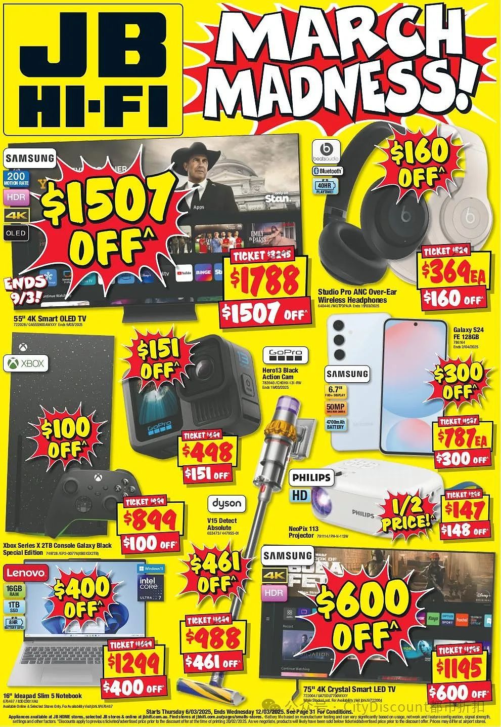 【JB Hi-Fi】最新 满减特卖（组图） - 2