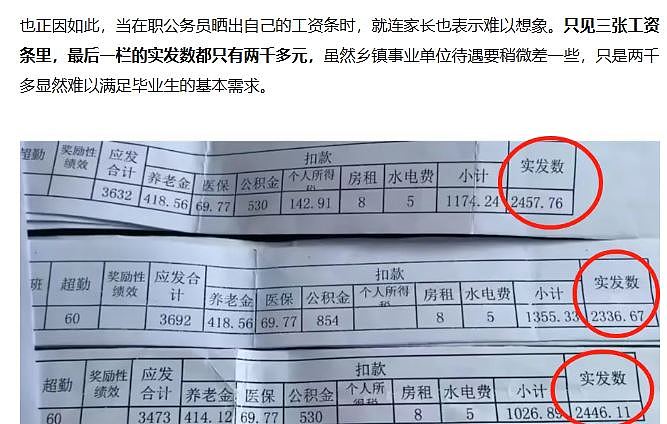 中国基层公务员薪资曝光，台湾网友吓坏（组图） - 2