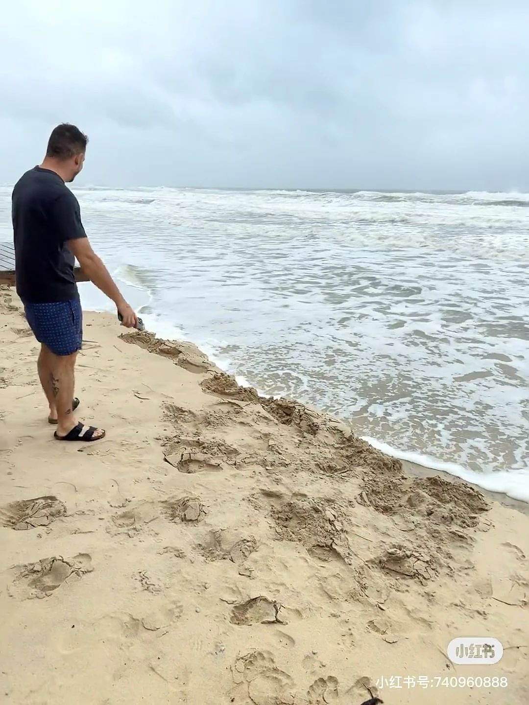 创记录巨浪狂拍黄金海岸，海滩竟冲成“断崖”！50年不遇飓风肆虐，华人惊呼：房子都在震（视频/组图） - 5