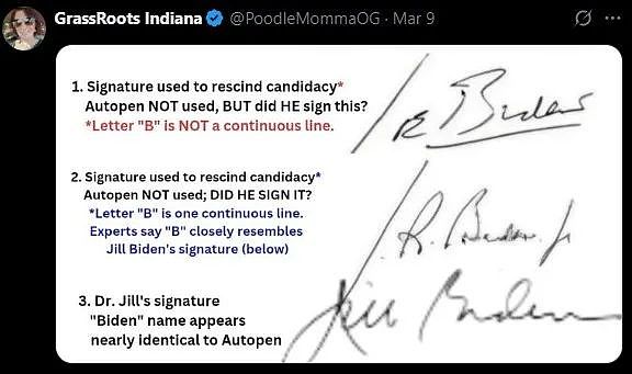 美国爆炸调查：拜登4年签名几乎全是机器代签？检察长：怕是早被架空了...（组图） - 13