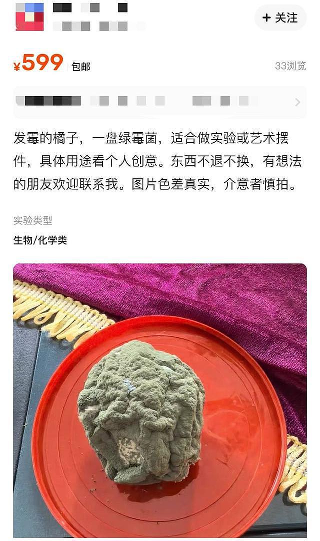 发霉橘子在二手平台卖到599元，网友：到底是谁在买啊？（图） - 2