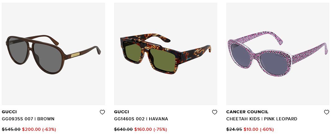 最高70% OFF！澳洲太阳镜大清仓！Gucci、Balenciaga...超多款式任选！（图） - 10