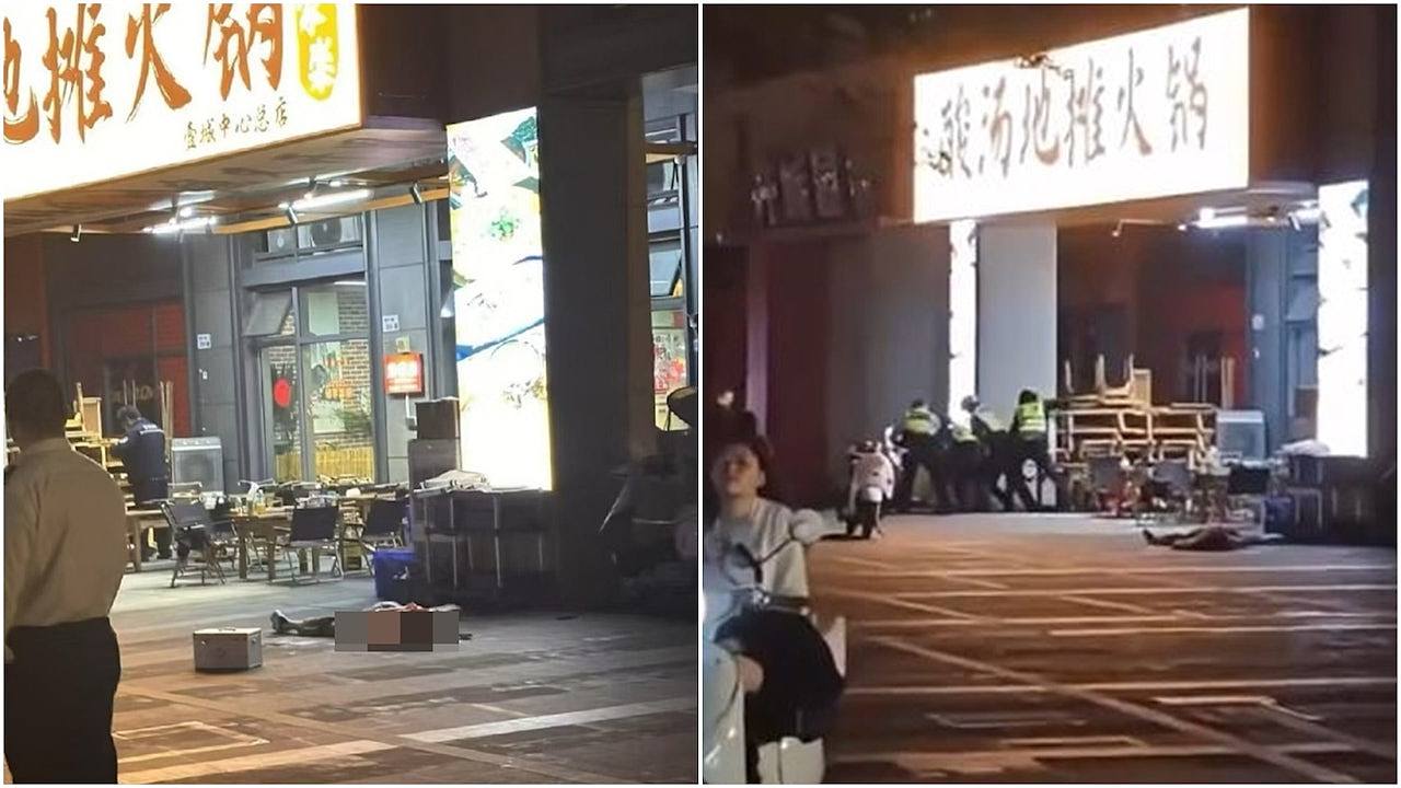 疑涉金钱纠纷!男子深圳火锅店连捅多刀残杀1女,未逃走静待警方(视频/组图) - 1