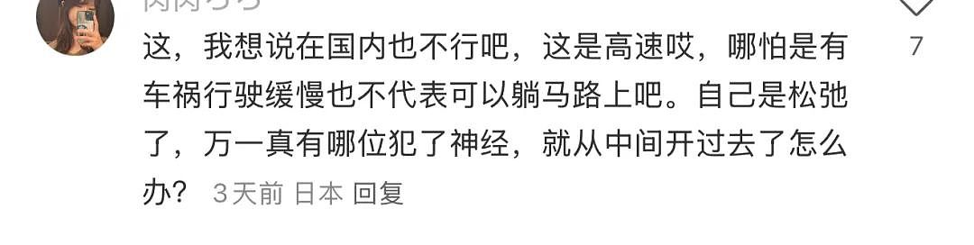 离谱！华人女子在日本高速上躺地上拍照？还称是人生照片，引发600万人围观...（组图） - 17