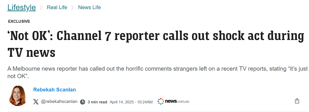 评论让我很难过！墨尔本女子偷死人脚趾，女记者却遭网暴！（组图） - 1