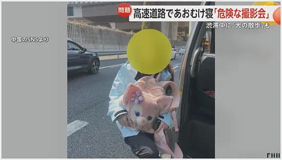 中国女子躺在日本高速路上摆拍,还遛狗、散步,引600万人围观被骂上了日推!(组图) - 6