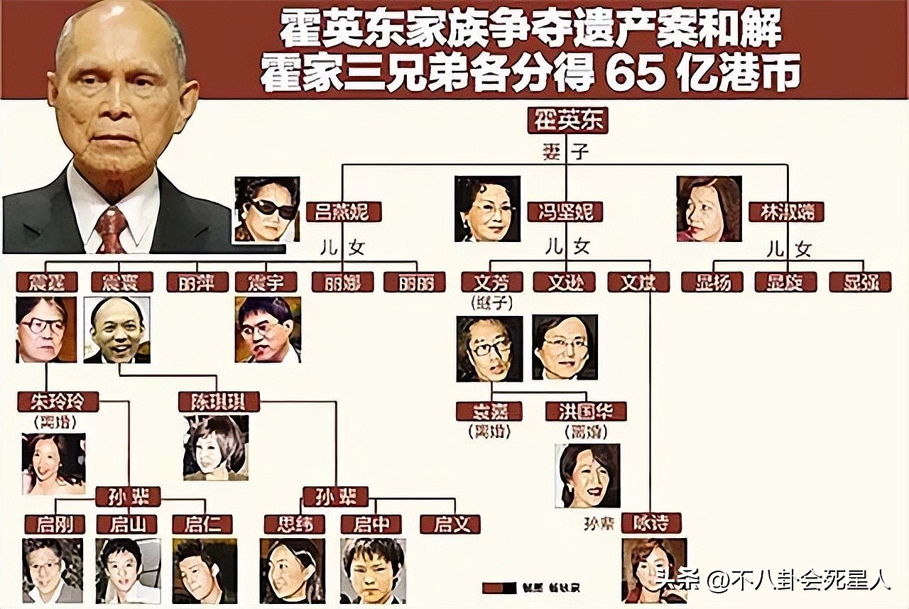 同样生了十几个子女，为何霍家和赌王家族差别那么大（组图） - 4