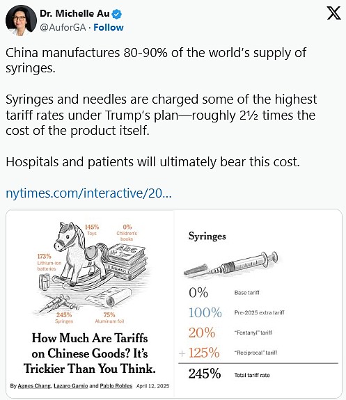 美对中国征245%关税冲上热搜！中国网友：我们不玩了，胡锡进：让他们自作自受吧（组图） - 3