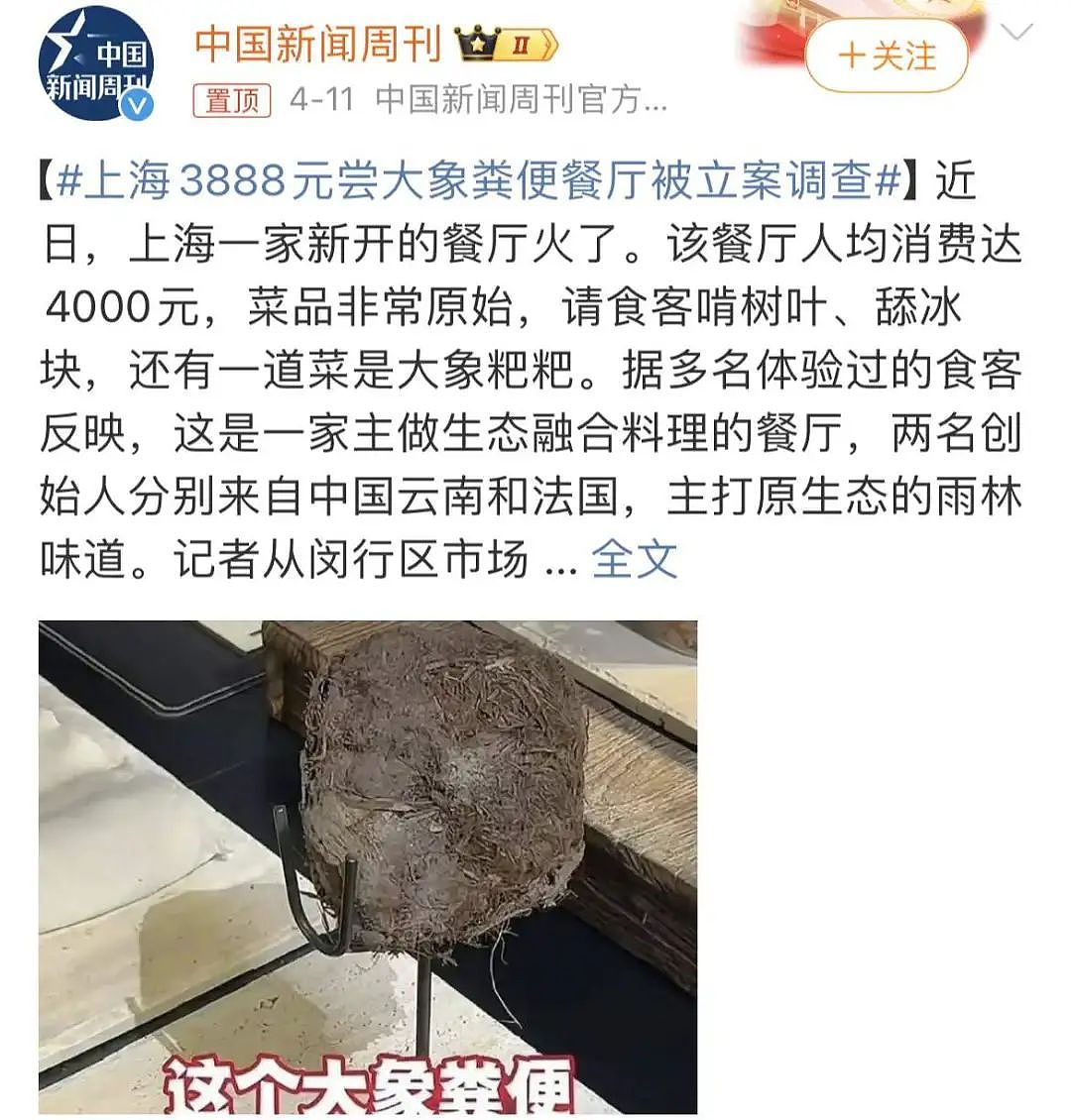 花4000块吃大象屎,上海人还是太超前了(组图) - 11