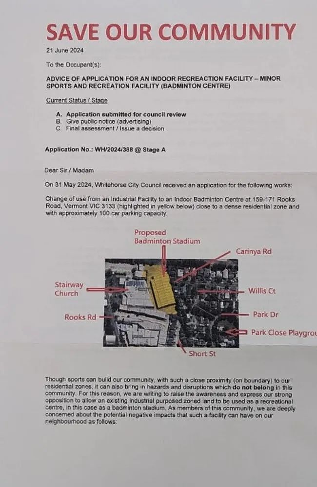 墨尔本华人区要建一座羽毛球馆，社区反对！理由是：太吵（组图） - 3