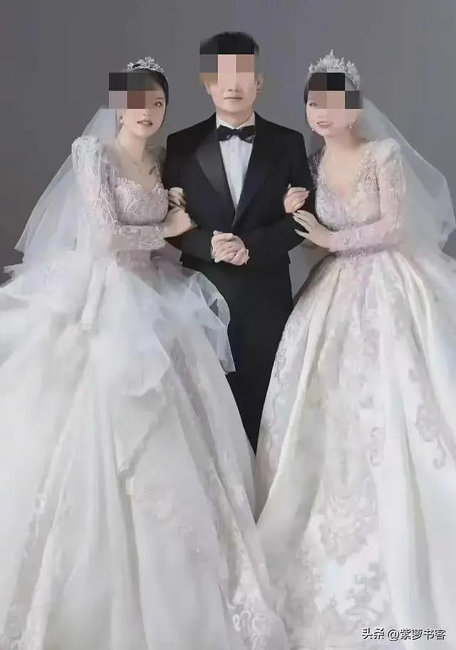 一夫二妻婚纱大结局,都是大美人,只是没想到他朋友圈“瓜”更大(组图) - 3
