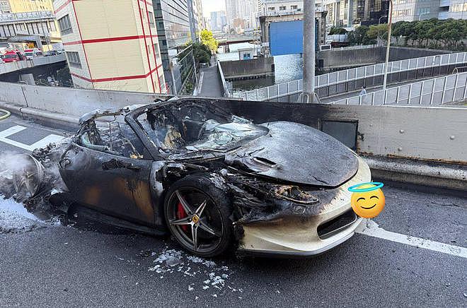 音乐人价值230万豪车，提车1小时引擎起火，整车被全部烧毁（组图） - 4