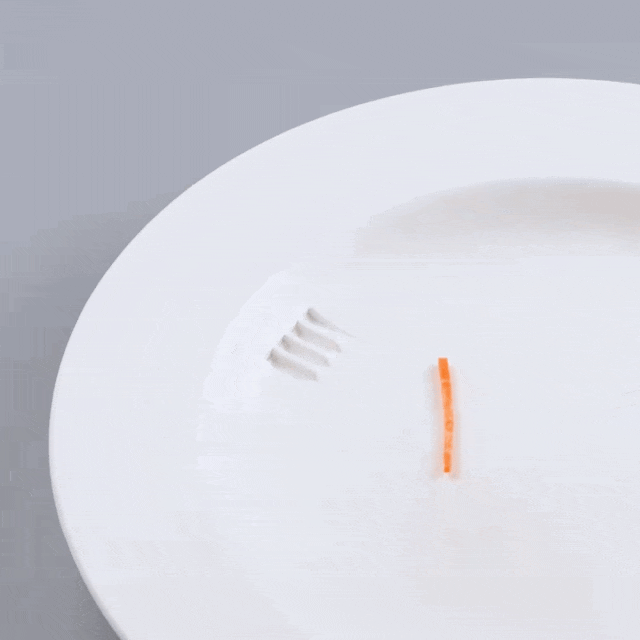 怎样快速挑起最后一根面条?日本设计师3D打印给餐盘加个凹槽,网友:再也不用追着面条跑了!(组图) - 6
