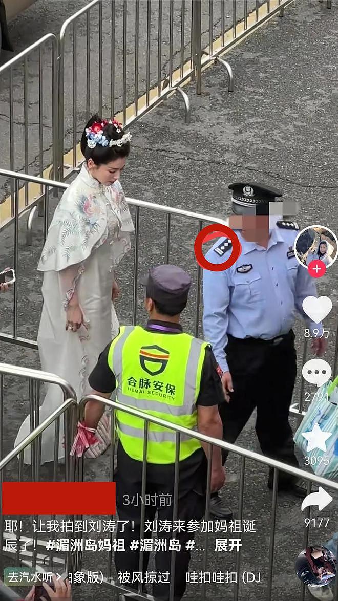 刘涛为妈祖庆生一级警督护航，身边全是大佬，变装视频点赞超300万（组图） - 9