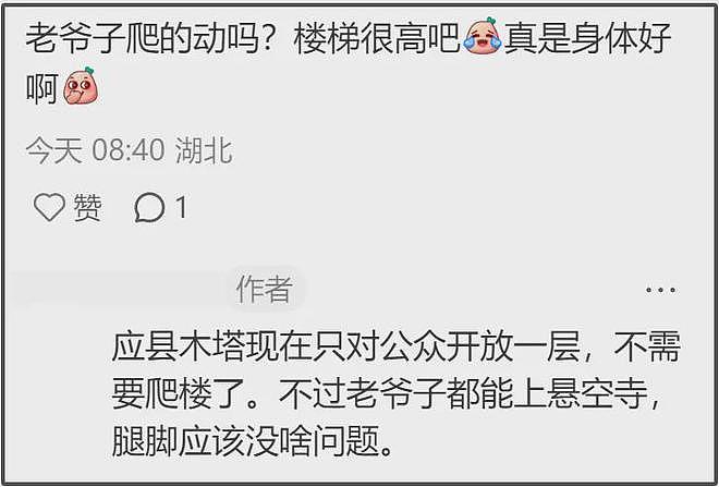 郭晶晶全家山西游玩，79岁霍震霆体格硬朗，登悬空寺还抽空带娃（组图） - 8