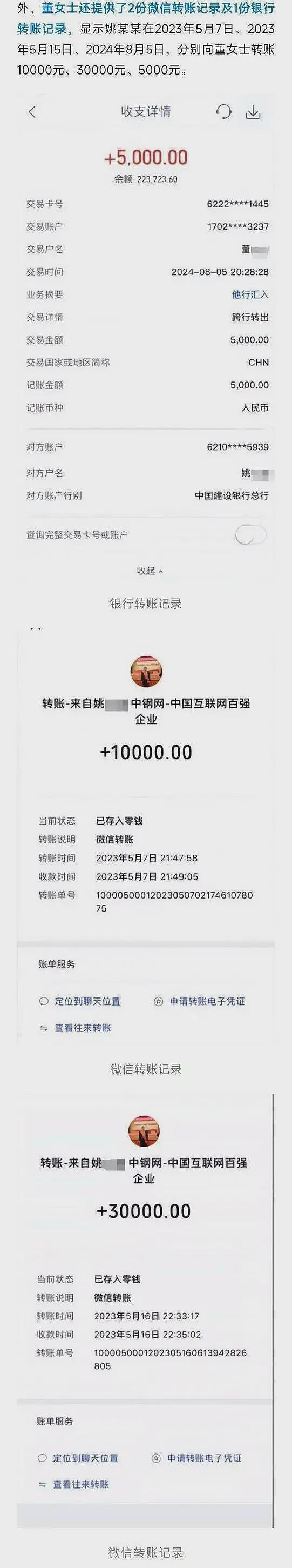 女子举报中钢网董事长婚内出轨致自己多次流产？转账成关键！三大法律看点（组图） - 3