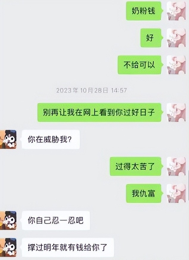 黄一鸣再晒与闪爸聊天记录!思聪承认私生女但不要,没有钱也没房(组图) - 11