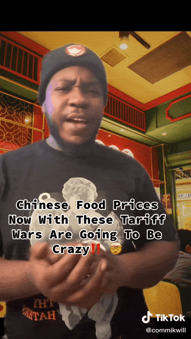 美国网友真绷不住了!关税涨一圈后发现自己只吃得起中餐了,结果现在中餐馆也涨疯了(组图) - 11
