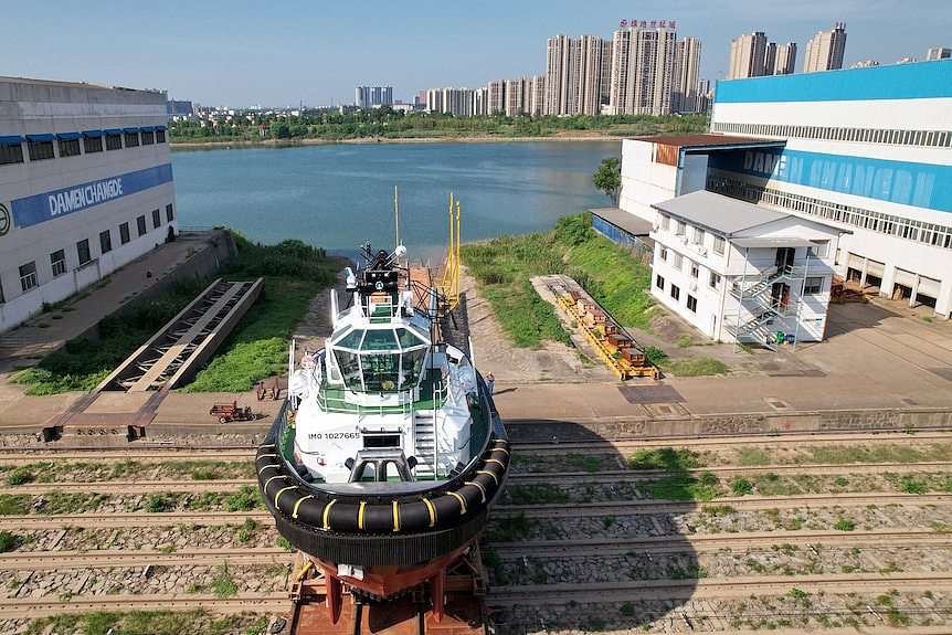 澳洲海军最新拖船由中国建造，反对党质问政府（图） - 1