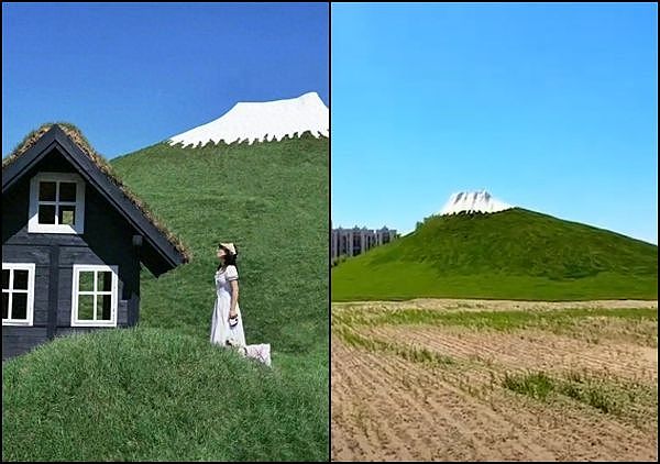 河北“廊坊富士山”爆红美照疯传！男子花98元进场踩雷：就是喷漆土堆（组图） - 1
