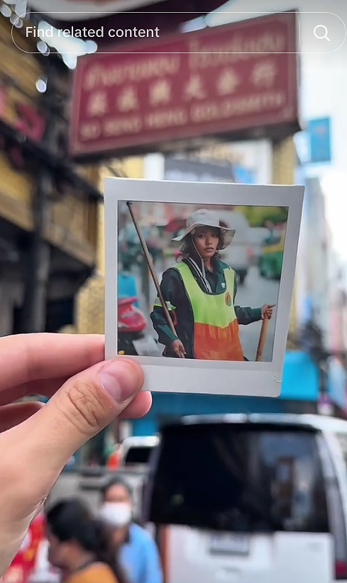 逆天改命!清洁工妹子在街头扫地被拍,一张照片直接爆红!现在成模特了…(组图) - 2