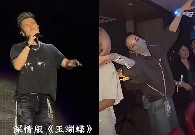 何超琼观看谢霆锋演唱会,前夫许晋亨也在,55岁李嘉欣被人搀扶(组图) - 1