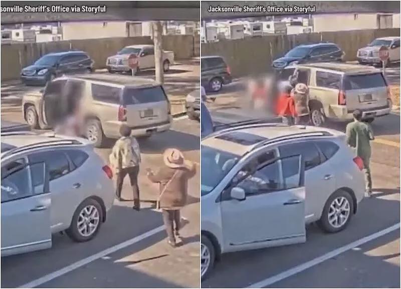 美国母亲和2童遭绑架,多名路人冲上救人画面曝光(视频/图) - 1
