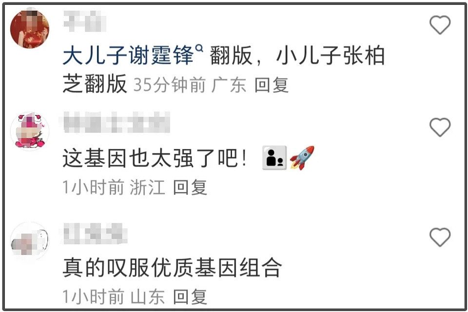 张柏芝儿子高清照曝光，一个像爸一个像妈，网友感叹基因太强大（组图） - 15