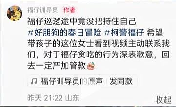 【宠物】警犬“变节”？福仔巡逻途中抢食，训导员：已严肃批评（视频/组图） - 8