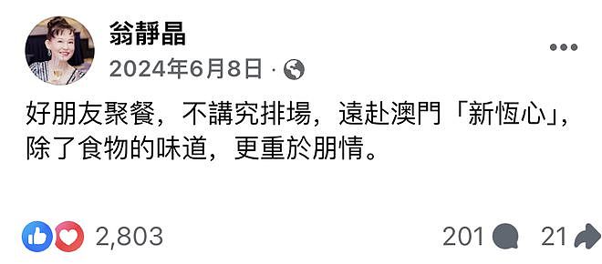 身世惊人，葬礼上掀桌！“香港最不好惹的女人”翁静晶人生传奇（组图） - 230