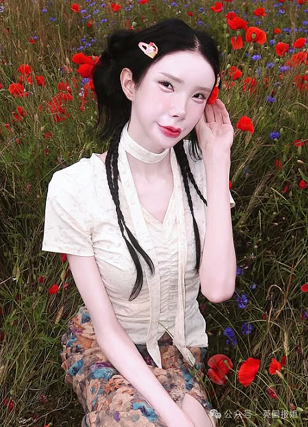 奥地利白女网红梦想当韩国美女,竟全脸爆改缝单眼皮整成塑料人?网友:看着都渗人(组图) - 6