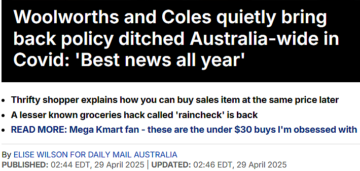 又省一笔！Woolies、Coles重磅福利回归！网友炸锅！（组图） - 1