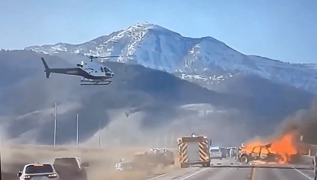 华人旅行团在美国黄石公园惨遇车祸！7人死亡，烈火浓烟派直升机（组图） - 4