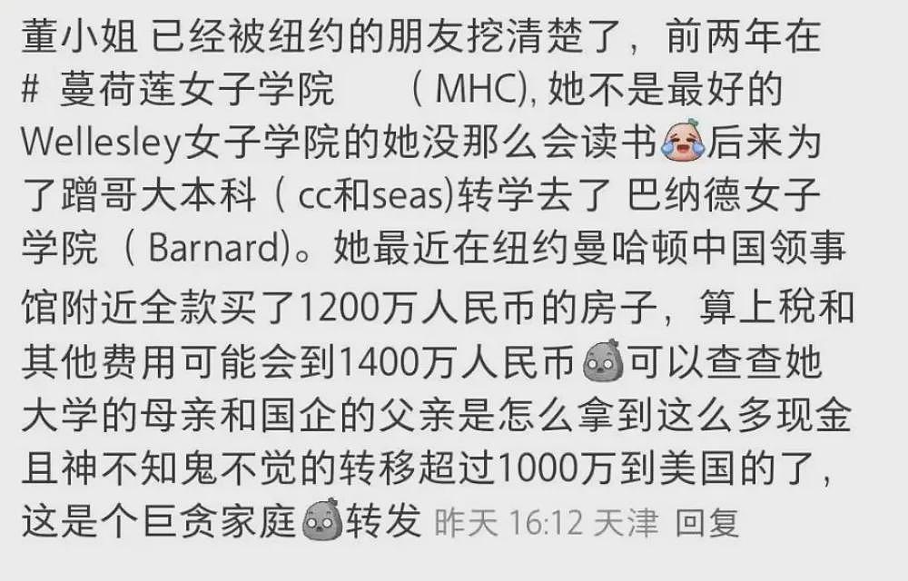 董袭莹全款买下纽约豪华公寓,网曝更多内幕(组图) - 2
