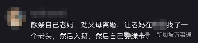 知三当三、献祭亲妈、抢闺蜜老公...为拿新加坡绿卡ta们都拼了！（组图） - 5