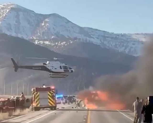 华人旅行团在美国黄石公园惨遇车祸！7人死亡，烈火浓烟派直升机（组图） - 2